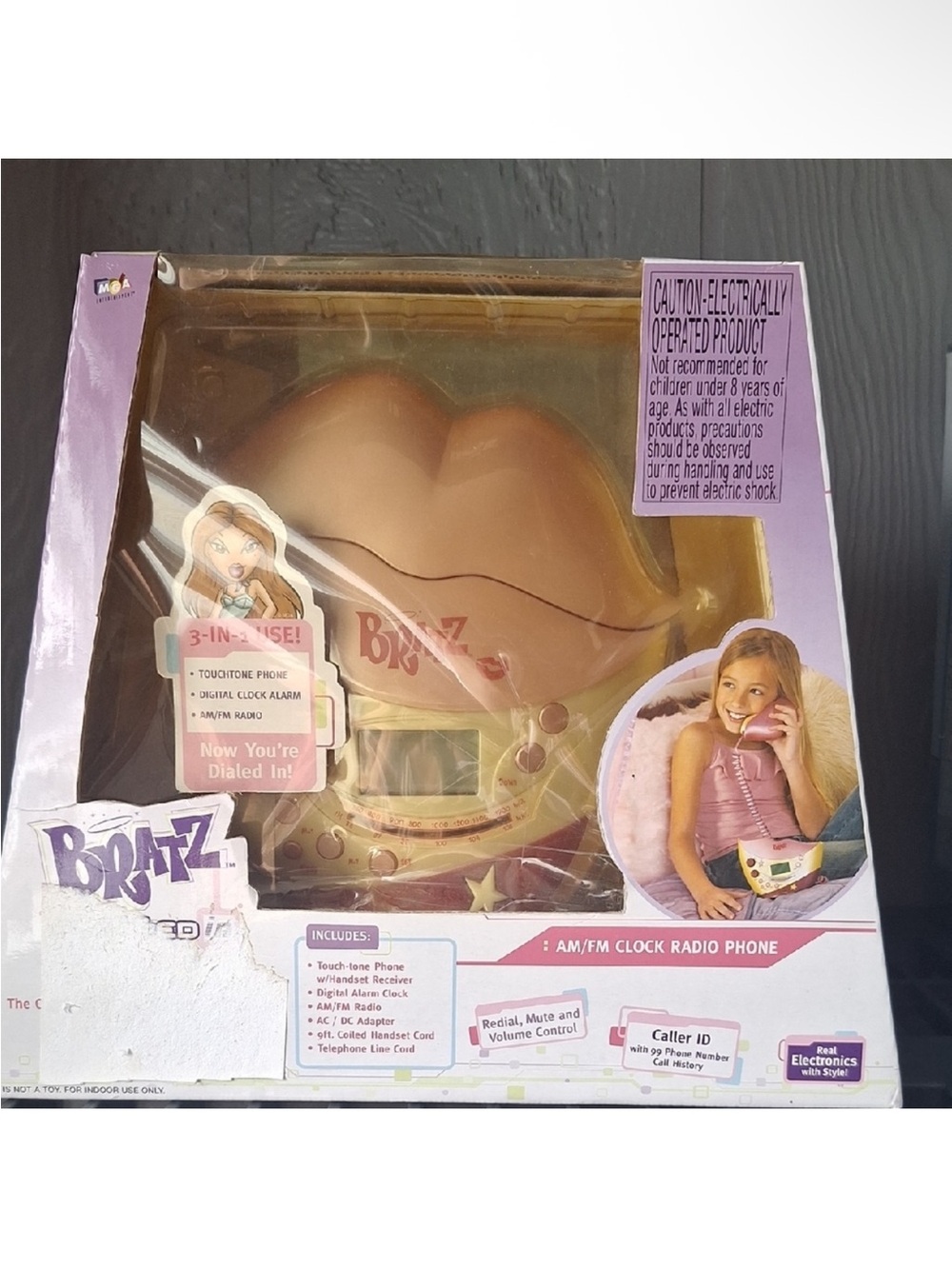 2005 Bratz AM/FM Clock Radio Phone